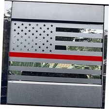 2 Pack Rear Middle Window American Flag Decal for Chevy Silverado/GMC Sierra