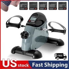 Mini Exercise Bike Under Desk Pedal Exerciser Cycle Arm Leg Peddler LCD Display