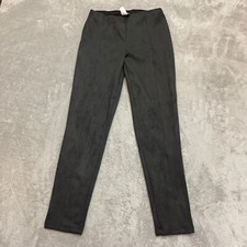 NWT Fashion Nova Black Faux Suede Pants Size Large