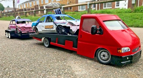 Transit Smiley Recovery Truck Full Chassis with Electrics Banger Racing Kamtec - Picture 2 of 12