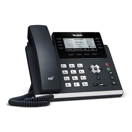 YEALINK T43U IP PHONE 12 VOIP ACCOUNTS 3,7" DISPLAY SIP-T43U - SCHWARZ/SILBER - Bild 2 von 4