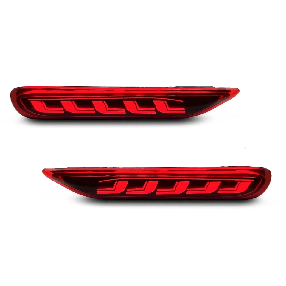 Luces de freno reflector trasero LED señal de giro para Infiniti Q50 Nissan Rogue rojo Foto 4 de 4