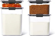 Food Storage Containers, Set of 4 (of 8), Clear