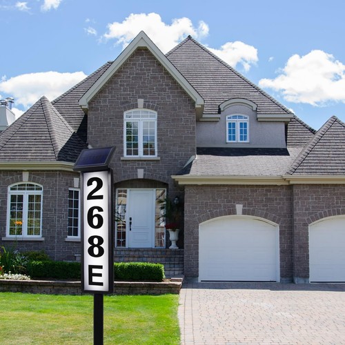 Solar Address Sign, Lighted Solar House Numbers, For House, Yard, Garden, Waterp - Picture 7 of 9