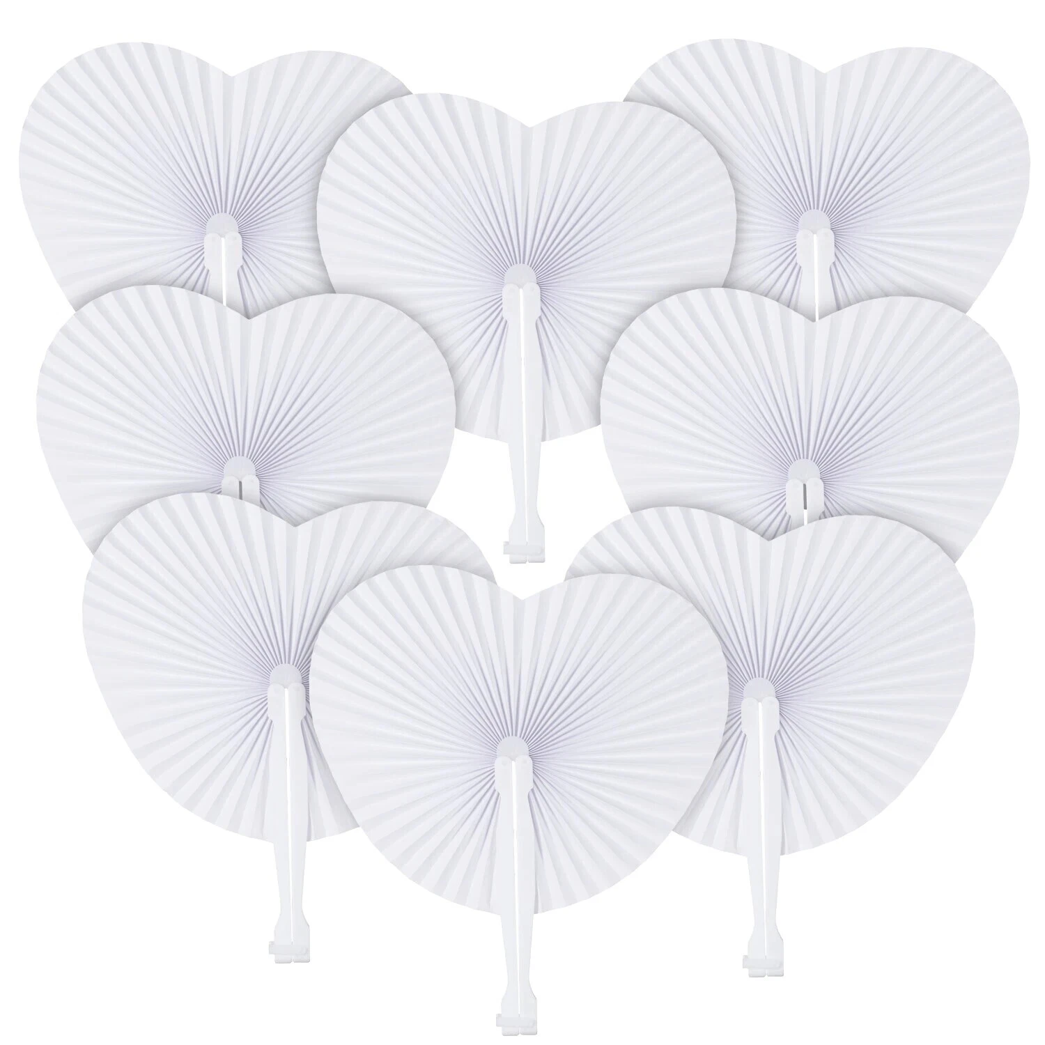 Paper Wedding Favors White Fans