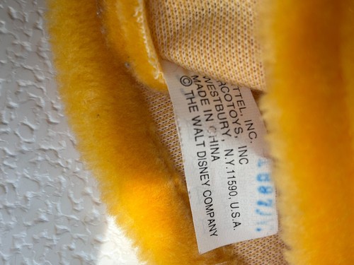 Arcotoy Vintage 1990s Winnie the Pooh Hand Puppet Stuffed Disney free shipping - Picture 4 of 4