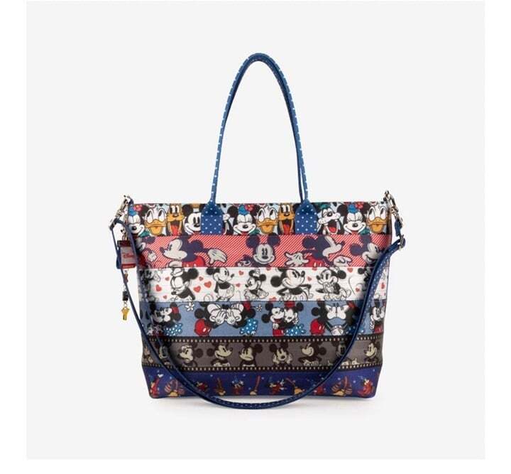Harveys Seatbelt Mickey And Friends Harveys Medium Tote Disney Patchwork
