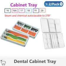 DENTAL CABINET INSTRUMENT TRAY ORGANIZER POLYPROPYLENE AUTOCLAVABLE PLASTIC 20