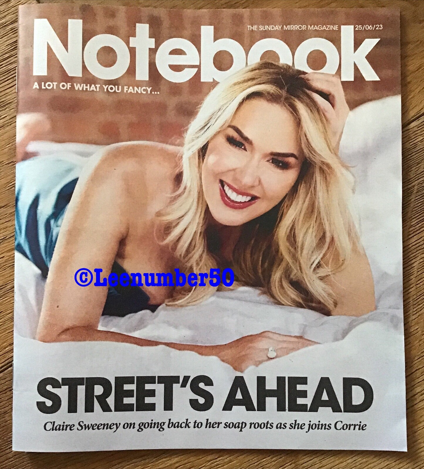 Notebook Magazine Claire Sweeney 25/6/23 New Elton John Sara Nisha Adams-image