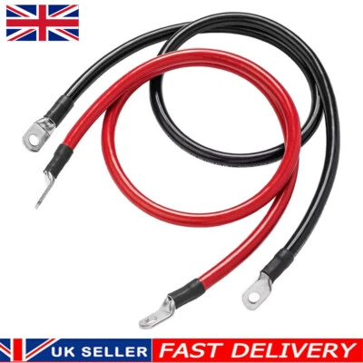 QNGENET 2PCS 50cm 12V Battery Cable Connection Line Copper Cable Battery Inverter Cables