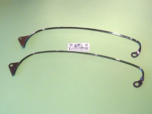 BSA BANTAM D1 D3 PETROL FUEL TANK CHROME STYLING STRIPS 90-8017 90-8018 UK MADE