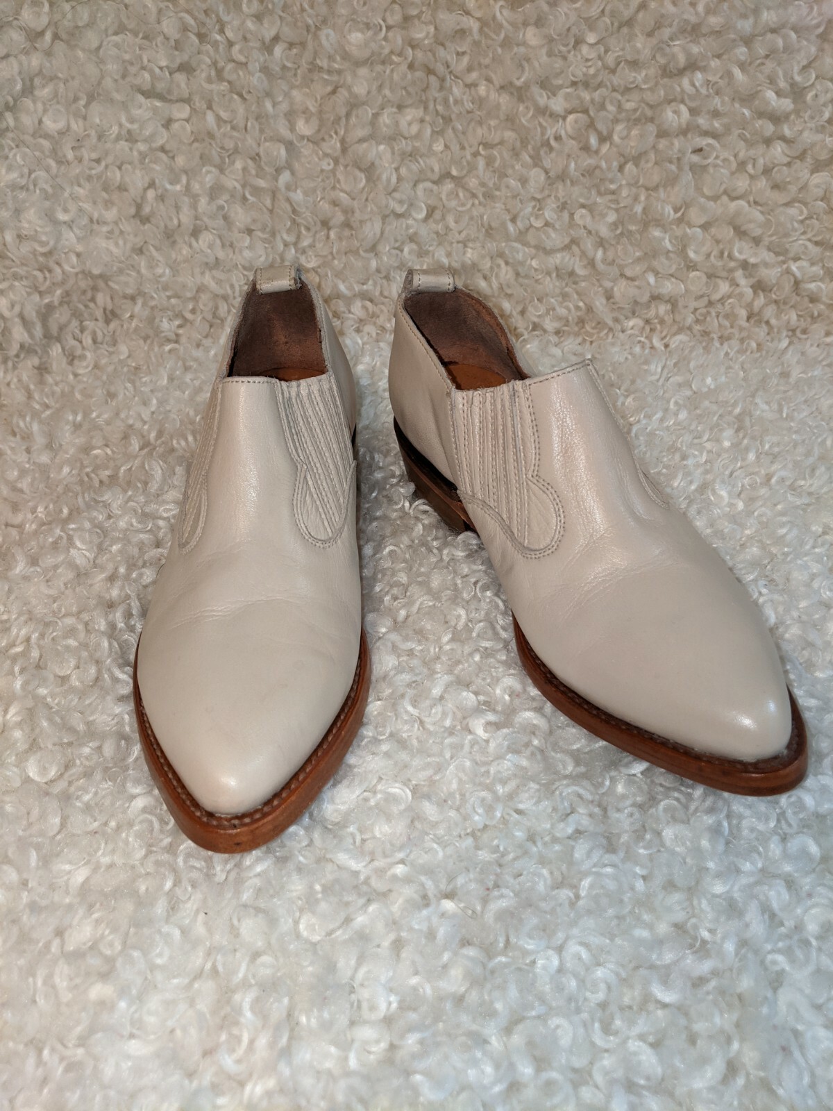 Frye Womens Billy Shootie Off White 