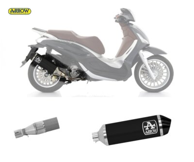 Muffler Piaggio Mp3 300 Hpe 2022 Exhaust Tube Kat Arrow Urban S/C