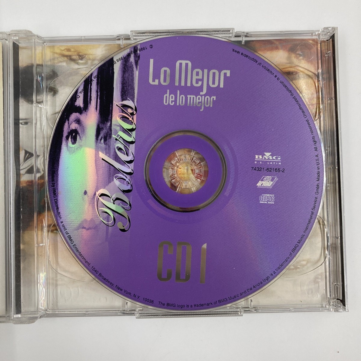 米2discs CD Various Artists Boleros: Lo Mejor De Lo Mejor  74321621652  /00220 Boleros: Lo Mejor De Lo Mejor 2 CD Set 1999 BMG 743216216529