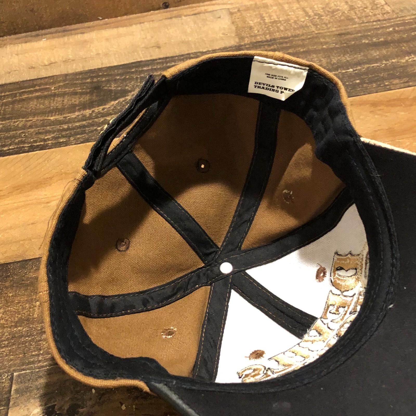 Devils Tower Hat Strapback Cap Mens Brown LOW PRO… - image 9