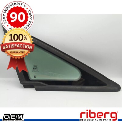  OEM 13-18 Ford C-Max Front Right Pillar Corner Vent Door Glass Black Tinted  