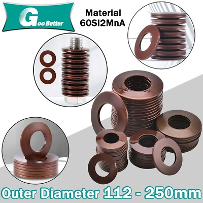 #ad Belleville Disc Springs Washers Spring Washer 60Si2MnA Steel 57 mm 127 mm Hole $155.51