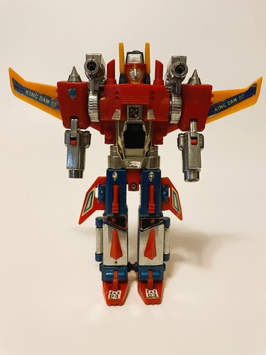 Vintage 80s King Dam Diaclone Diabattles Three In One Diecast Robot Incomplete