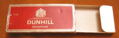 Rare Alfred Dunhill International Vintage Cigarettes Box Cigarette Box Empty