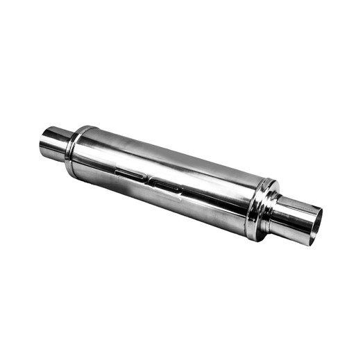 Exhaust Silencer Resonator 3 inch 76mm 4" Round x 14 Profusion 304 Stainless - Picture 4 of 12