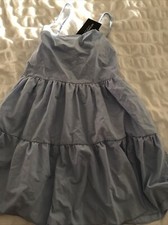 pretty little thing blue summer dress size 6 brand new 