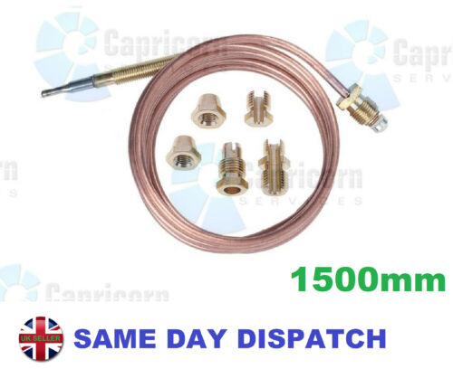 UNIVERSAL OVEN THERMOCOUPLE 1500MM LONG WITH M6 THREADED END - FREE POSTAGE - Picture 1 of 2