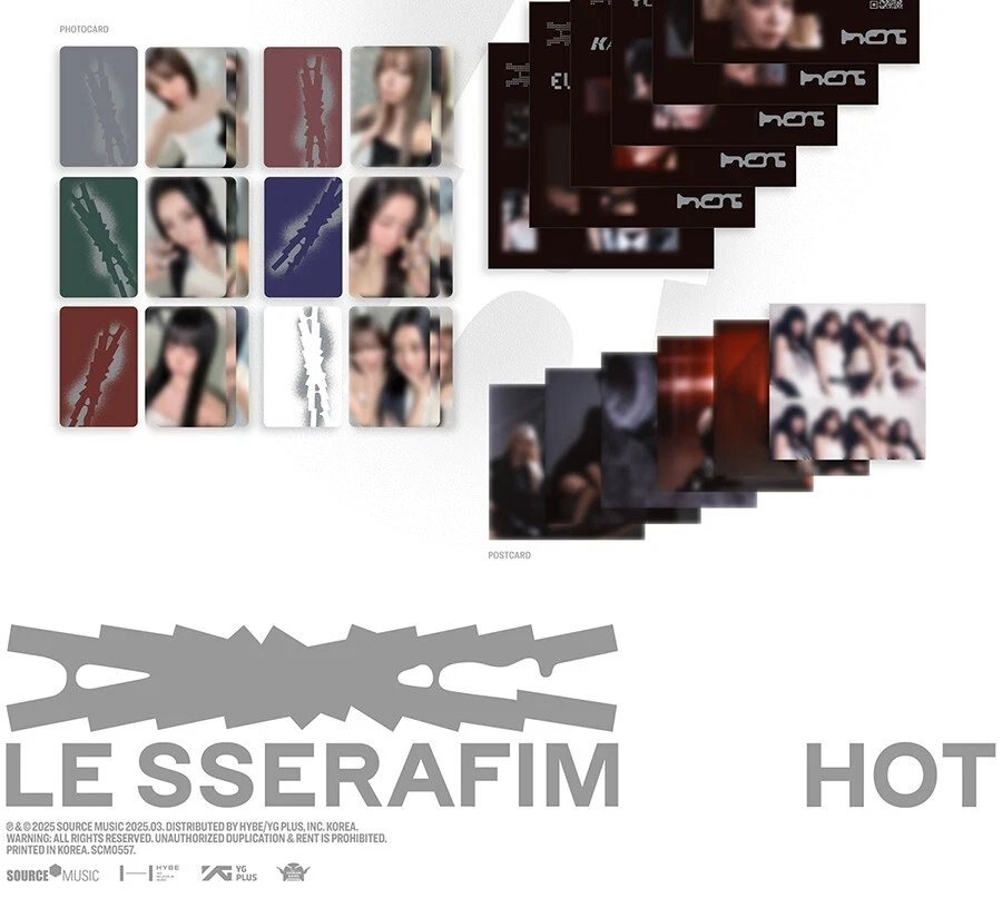 LE SSERAFIM [HOT] 5th Mini Album COMPACT 6 Ver SET/6CD+6 Photo