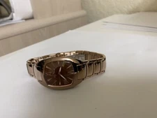 Ladies Lucian Piccard rose gold tone watch brown MOP dial 28148RO 