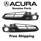 2012-2014 ACURA TL Fog Light Lamp Bumper Grille Cover RH + LH Foglamp Set NEW