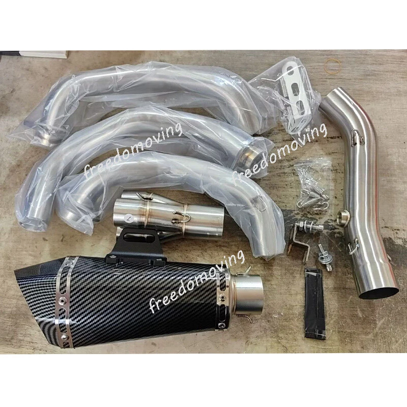 Silenciador silenciador escape tubo enlace delantero para Yamaha MT-09 FZ09 XSR900 2014-2020 Foto 4 de 4