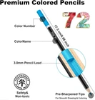 Colored Pencils for Adult Coloring Books 72 Colored Professional Drawing Pencils