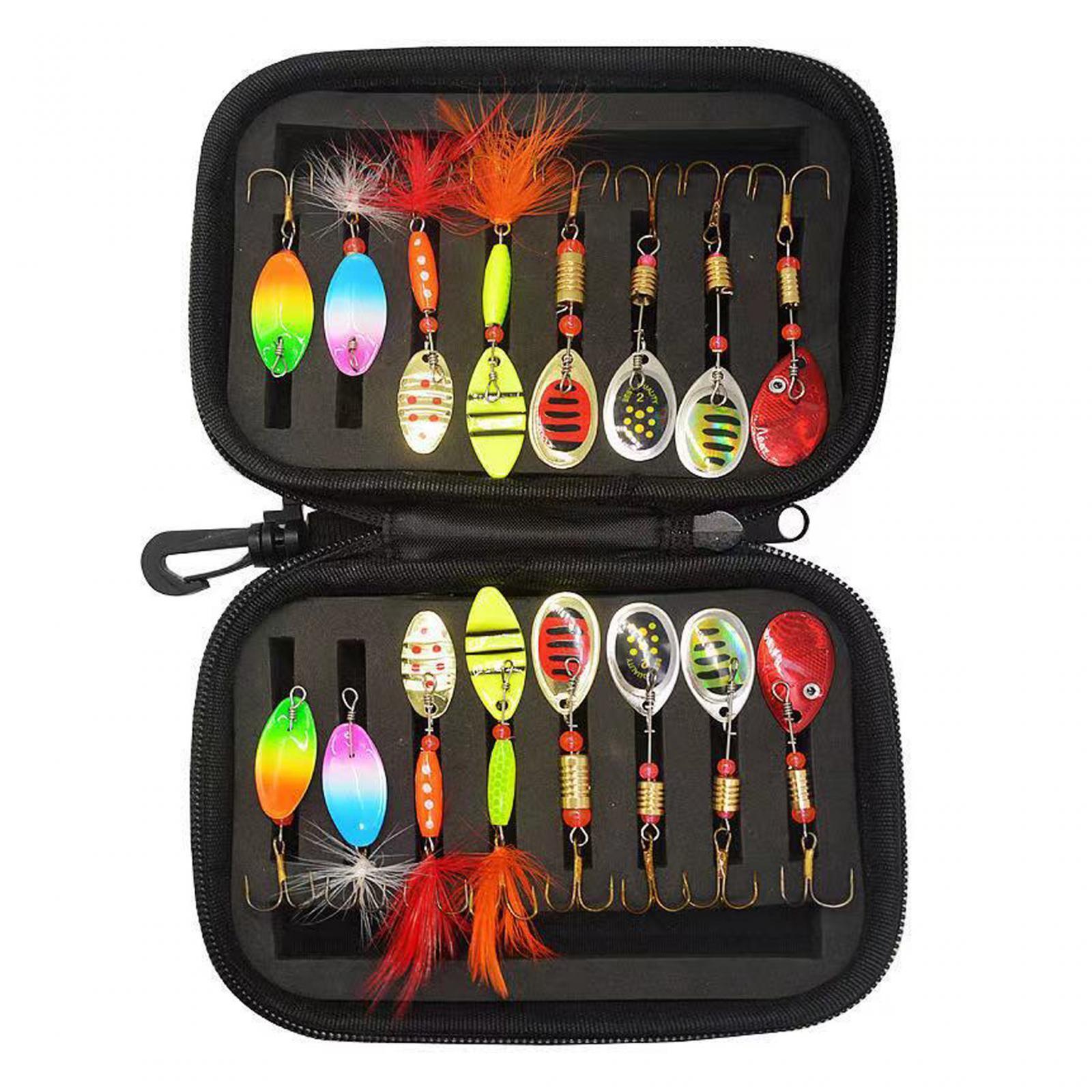 Sac De Rangement Pour Leurres De Pêche Amagogo - Boîte Double Face Avec Clip - Organisateur Pratique 16x11x5 Cm