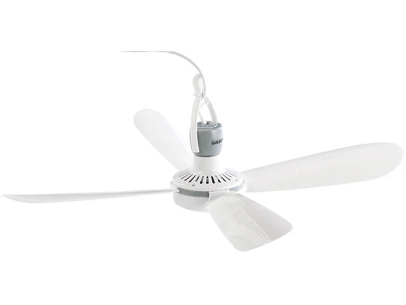 PEARL Deckenventilator Leise Ø 40 cm Leichter Ventilator Ein/Aus-Schalter Camping 230V