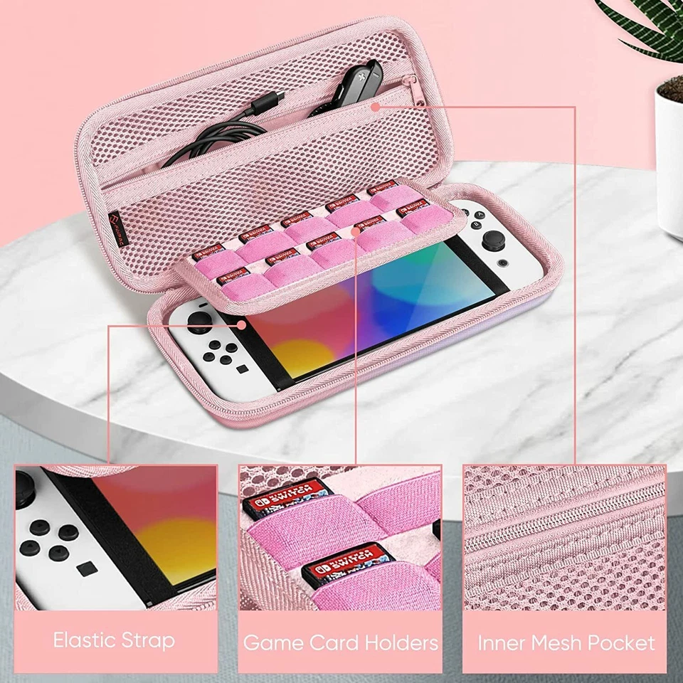 Carry Case for Nintendo Switch OLED Model 2021 Protective Travel Bag Storage Bag - Image 4 of 4