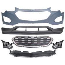 Front Bumper Cover Grille Assembly Kit For Chevy Chevrolet Equinox 2016 2017