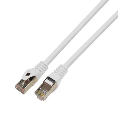 3m RJ-45 Netzwerkkabel Patchkabel CAT7 Weiß S/FTP Ethernet DSL LAN CAT.7