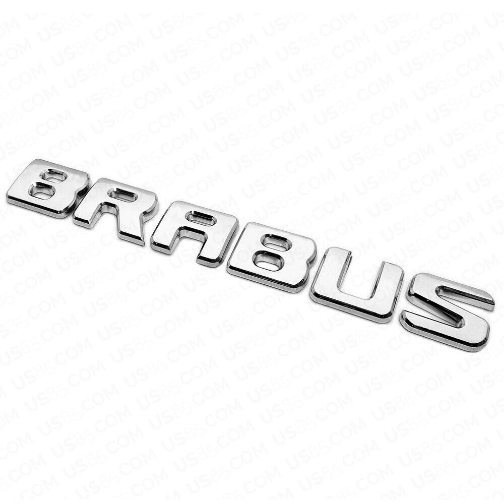 Brabus Emblem 3D Trunk Logo Nameplate Badge Letter Mercedes AMG Sport -  Chrome