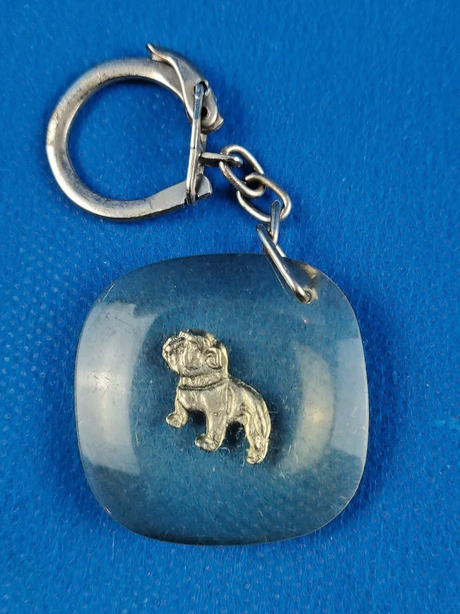 Vintage Mack Truck Key Ring Bulldog Logo Plastic Keychain Key Ring
