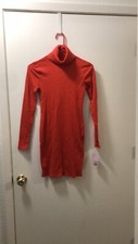 Women's Long Sleeve Bodycon Dress - Wild Fable Size S Small Red Geranium New
