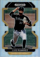 Luis Ramirez 2022 Prizm Draft Picks Silver #PDP199 Rangers Rookie Parallel Holo