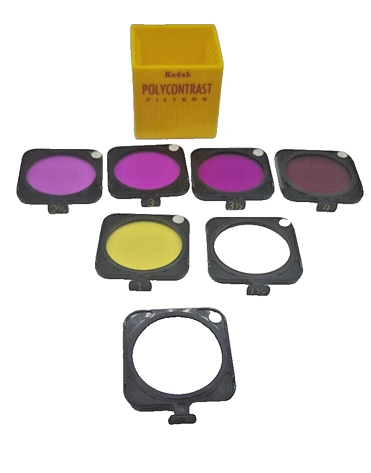 Vintage Kodak Polycontrast Filter Kit. 7 Filters In Original Box - Image 3 of 4