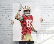 George Kittle San Francisco 49ers Canvas Wrap or Museum-Quality Poster