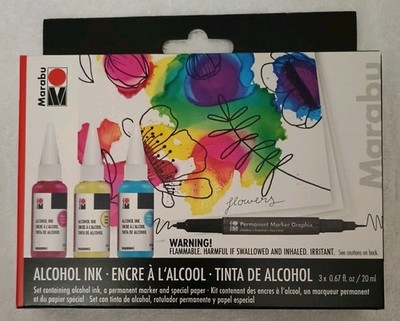 Marabu Alcohol Ink Set, 20ml, Flower Set
