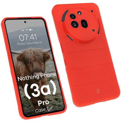 Handyhülle für Nothing Phone (3a) Pro Bizon Case Cover Schutz Hülle Etui Rot