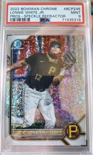 2020 Bowman Chrome LONNIE WHITE JR Rookie Speckle REFRACTOR PSA 9 Card #/299 RC