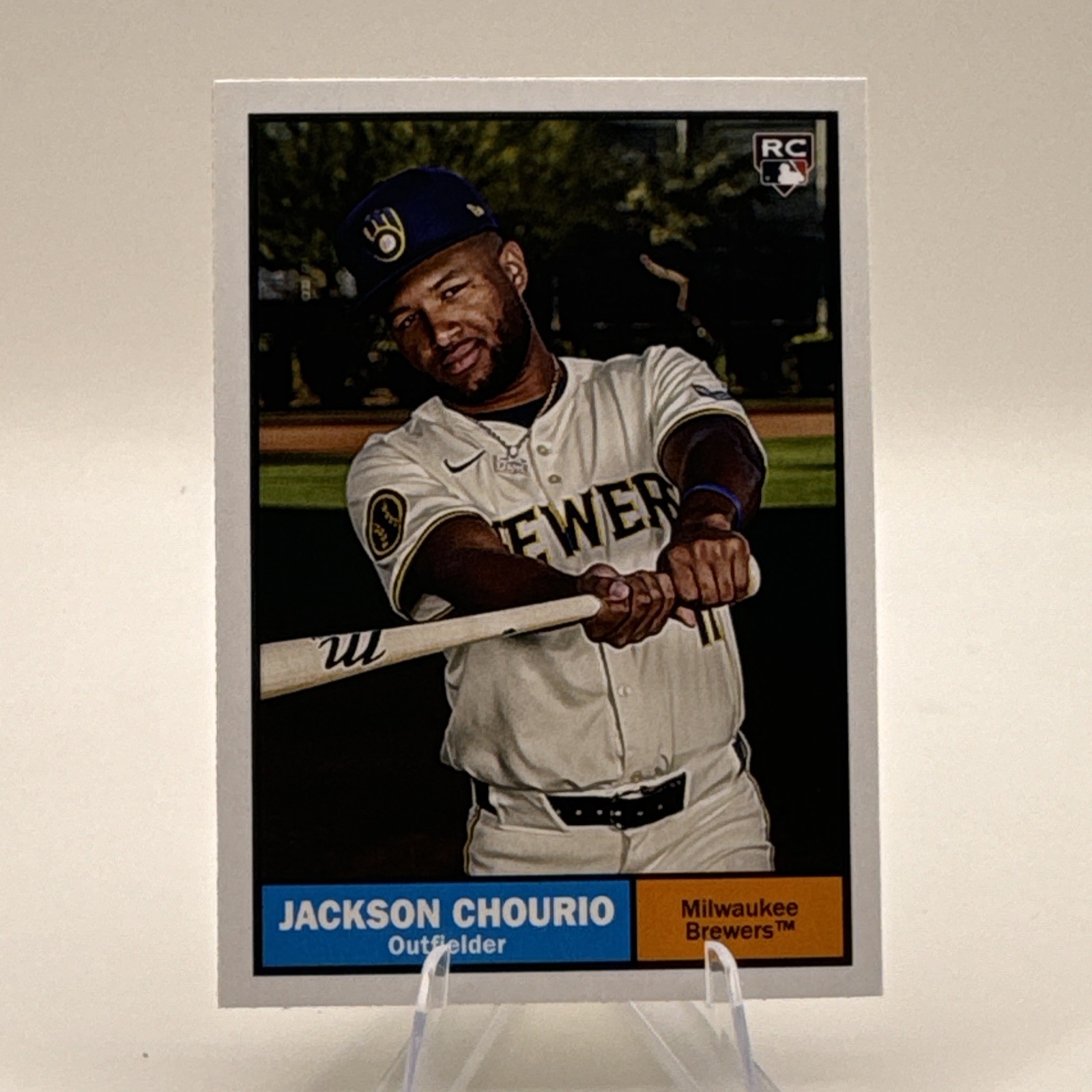 JACKSON CHOURIO 2024 Topps Archives - 1961 Topps RC #44 Milwaukee Brewers