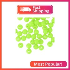 uxcell 50Pcs 6mm Silicone Beads, Round Loose Rubber Bead Bulk Focal Beads for DI
