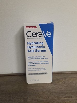 Cerave Hydrating Hyaluronic Acid Serum with Vitamin B5 and Ceramides-1 oz. -New