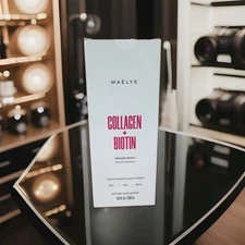 MAELYS COLLAGEN + BIOTIN ORANGE PEACH SUPERCHARGED LIQUID COLLAGEN 16.9oz NIB 