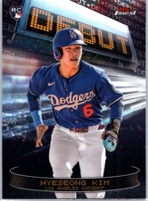 2025 Finest #D-29 Hyeseong Kim Debut Los Angeles Dodgers
